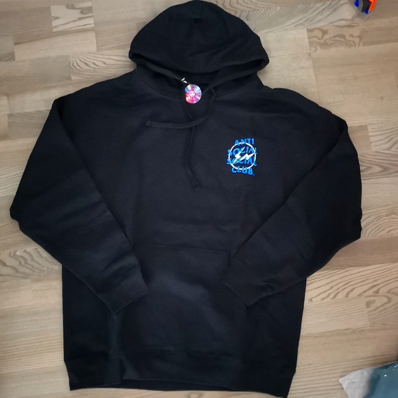 Black XL Antisocial Social Club x Fragment Hoodie - Picture 1 of 3